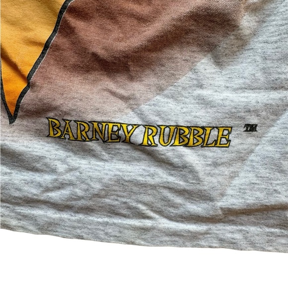 VTG The Flintstones Barney '94 T-Shirt Single Stich USA Artex Sportswear Size: L - Picture 4 of 5